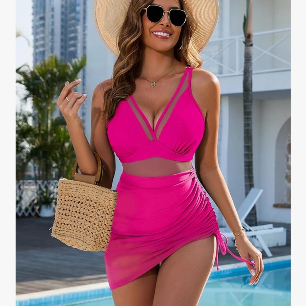 Vibrant Pink Bikini Set - Picture 2 of 12